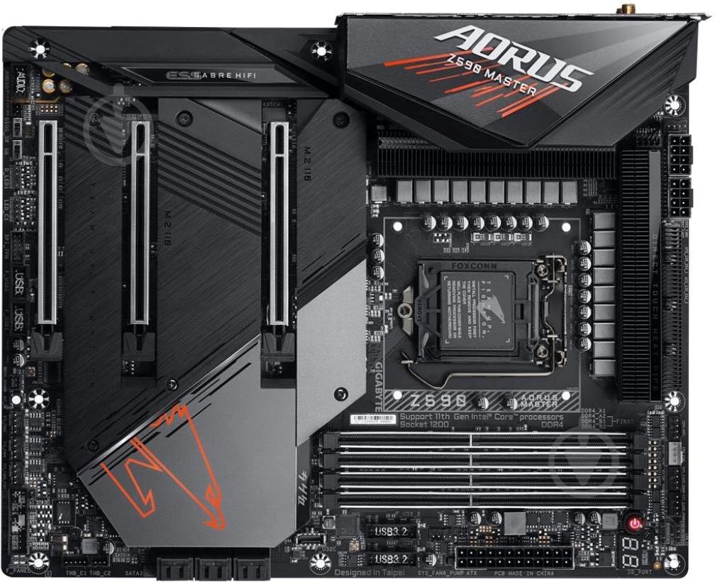 Материнська плата Gigabyte Z590 AORUS MASTER (Socket 1200, ATX) - фото 2 Материнська плата Gigabyte Z590 AORUS MASTER (Socket 1200, ATX) - фото 2