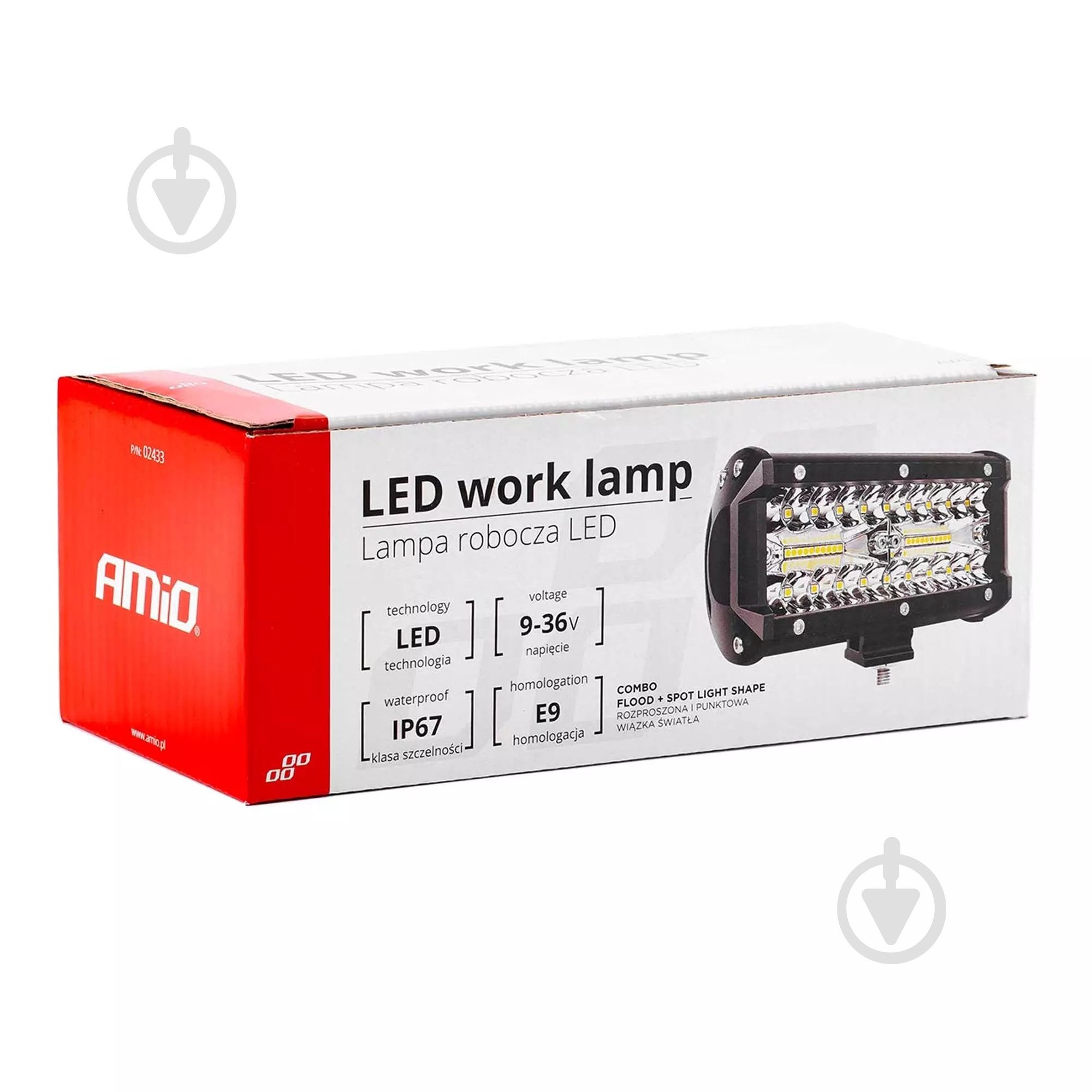 Фара додаткова AMiO AWL19 40LED COMBO (02433) 120 Вт 9 В - фото 4 Фара додаткова AMiO AWL19 40LED COMBO (02433) 120 Вт 9 В - фото 4
