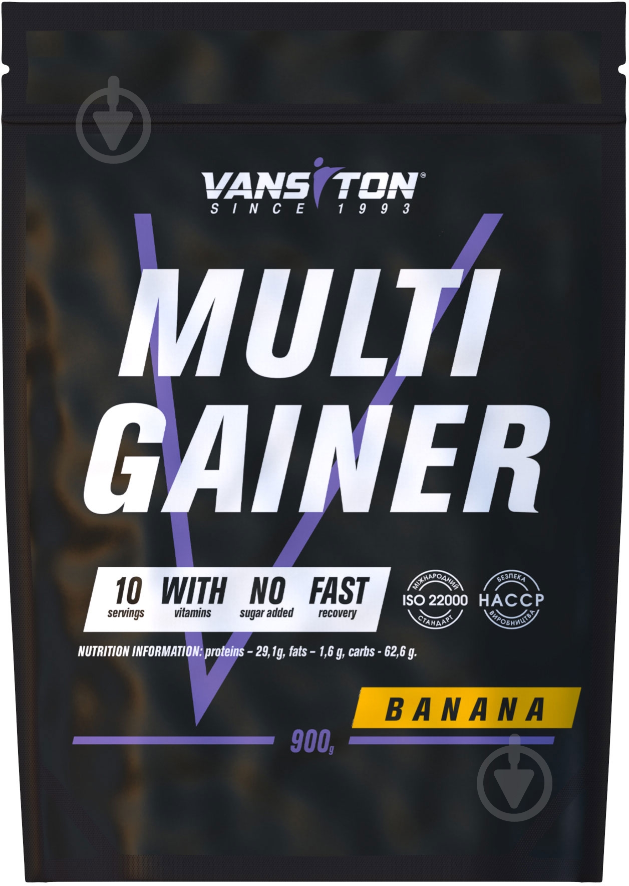Гейнер Multigainer Vansiton банановый 900 г - фото 1