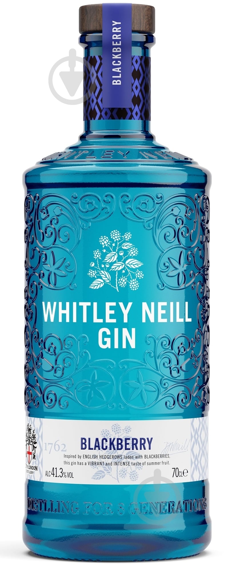 Джин Whitley Neill Blackberry Gin 41.3% 0,7 л - фото 1