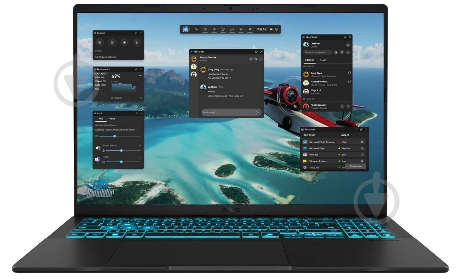 Ноутбук Asus V16 V3607VU-RP245 16" (90NB15Q1-M00VH0) matte black - фото 2 Ноутбук Asus V16 V3607VU-RP245 16" (90NB15Q1-M00VH0) matte black - фото 2