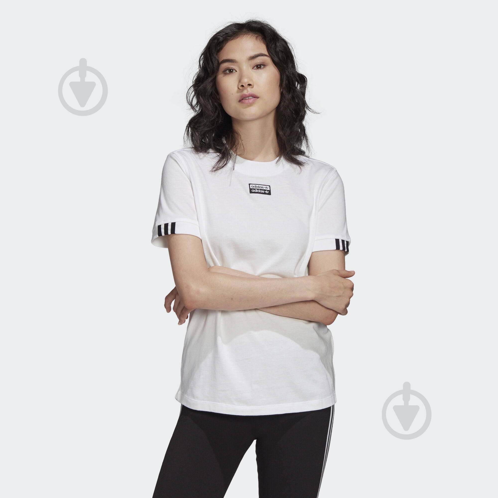 Футболка Adidas TEE WHITE FM4883 р.S белый - фото 3