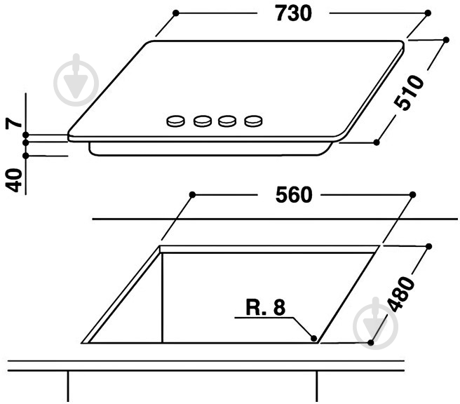 Варочная поверхность газовая Whirlpool GMF 7522/IXL - фото 2