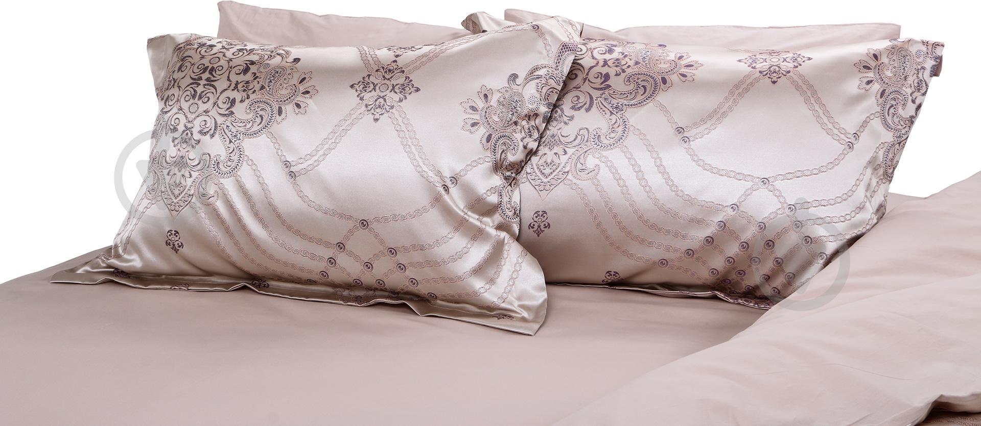 Комплект постільної білизни Aster сімейний бежевий Bermo - фото 2