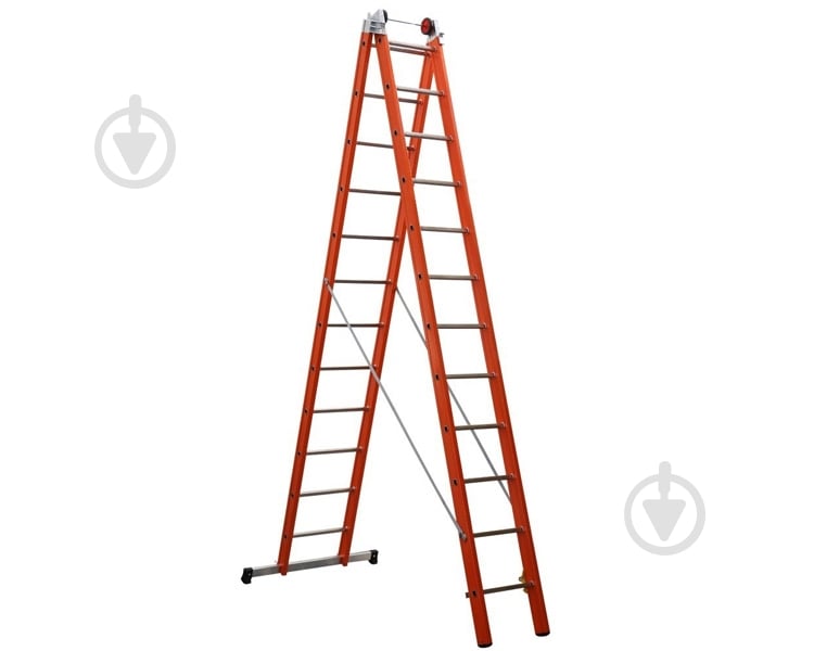 Лестница диэлектрическая 2-секционная универсальная SVELT V2 2х12 (SVETV230) - фото 1 Лестница диэлектрическая 2-секционная универсальная SVELT V2 2х12 (SVETV230) - фото 1