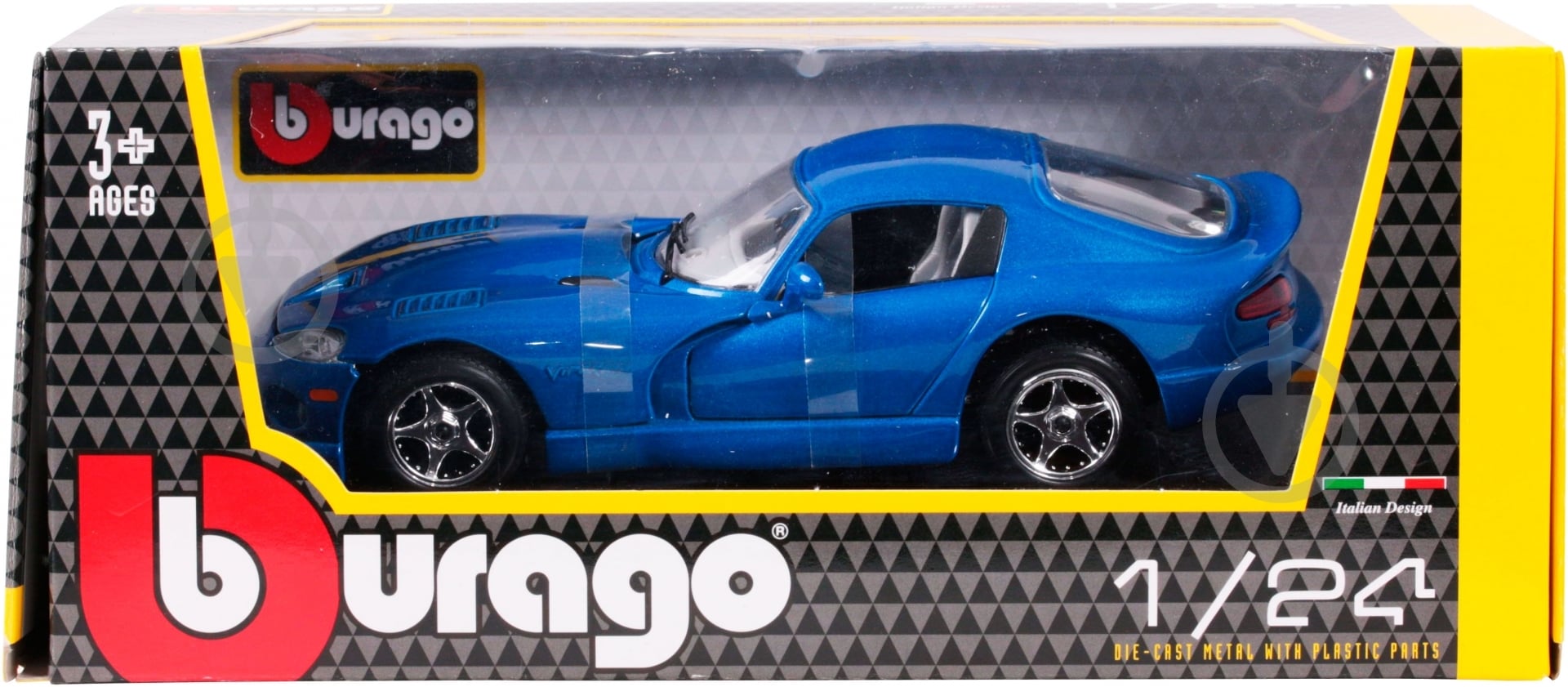Автомодель Bburago 1:24 Dodge Viper GTS Coupe 18-22048 - фото 8