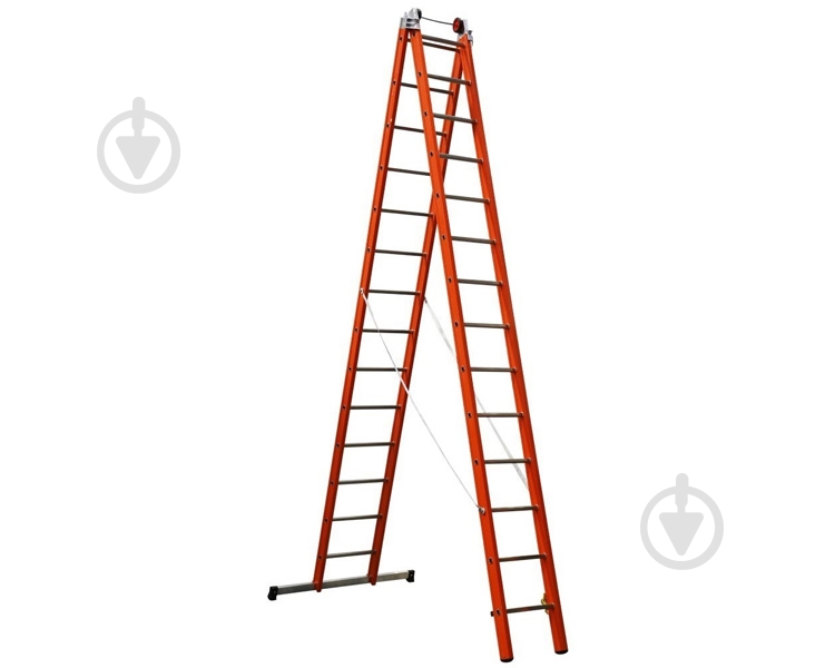 Лестница диэлектрическая 2-секционная универсальная SVELT V2 2х14 (SVETV240) - фото 1 Лестница диэлектрическая 2-секционная универсальная SVELT V2 2х14 (SVETV240) - фото 1