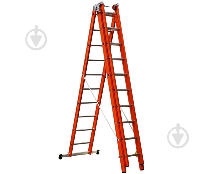 Лестница диэлектрическая 3-секционная универсальная SVELT V3 3х10 (SVETV320) - фото 2 Лестница диэлектрическая 3-секционная универсальная SVELT V3 3х10 (SVETV320) - фото 2