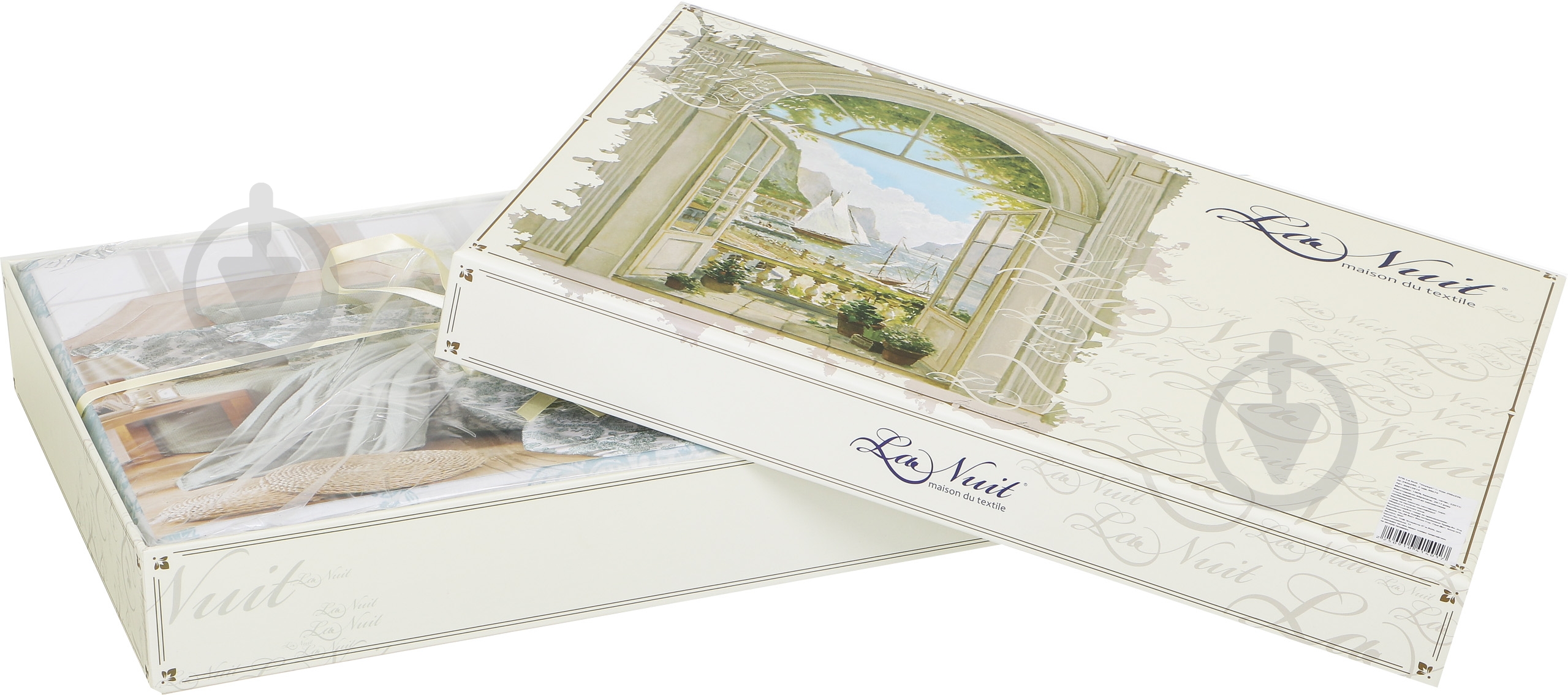 Комплект постільної білизни Voyage 2 блакитний La Nuit - фото 6 Комплект постільної білизни Voyage 2 блакитний La Nuit - фото 6