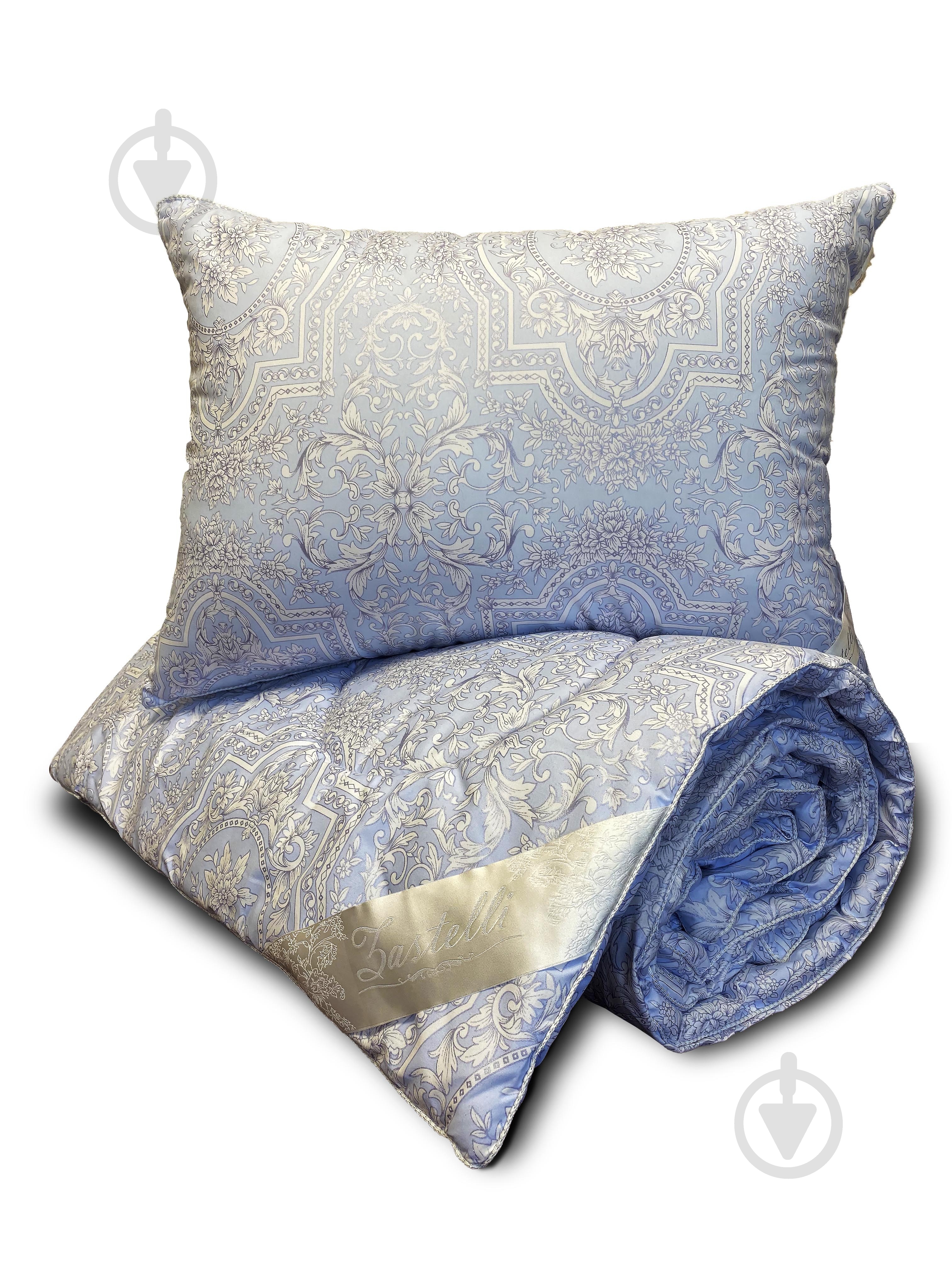 Набор Одеяло и подушка Бамбук Элит 200x220 см Zastelli голубой - фото 1 Набор Одеяло и подушка Бамбук Элит 200x220 см Zastelli голубой - фото 1