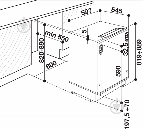 Встраиваемый холодильник Whirlpool ARG 585 - фото 2 Встраиваемый холодильник Whirlpool ARG 585 - фото 2