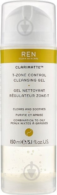 Гель Ren Ren Clarimatte T-Zone Control Cleansing Gel 150 мл - фото 1