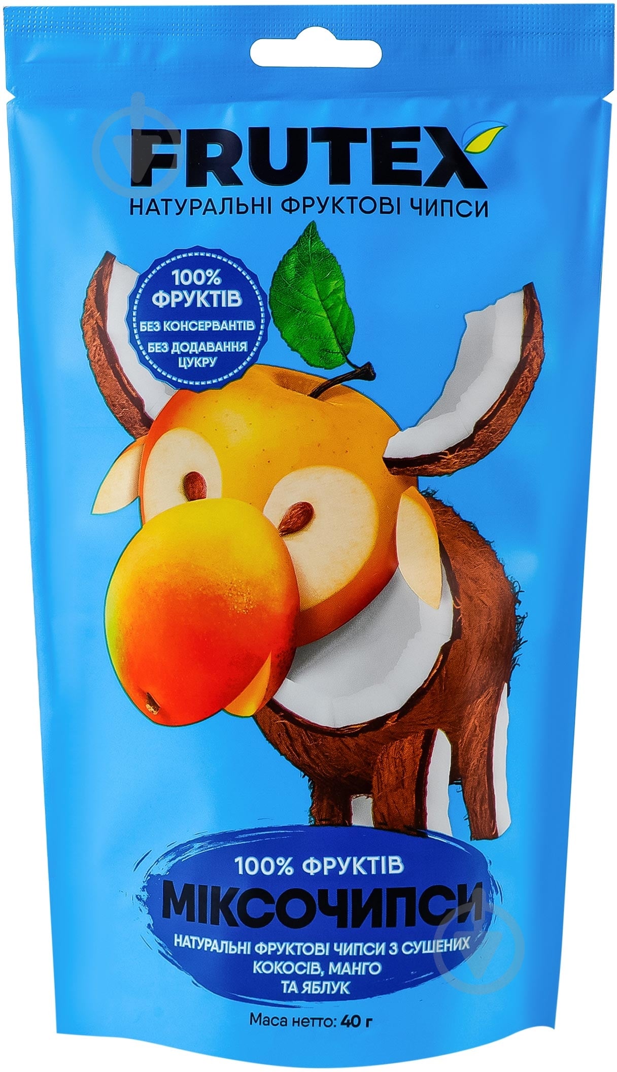 Чипси фруктові Frutex Міксочипси 3 смаки 40 г - фото 1