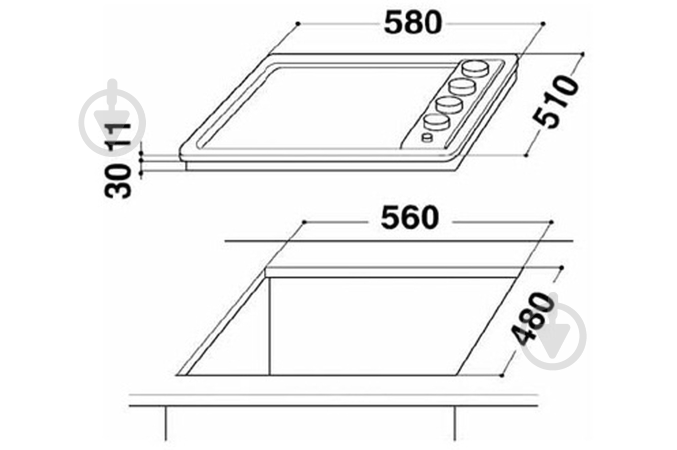 Варочная поверхность комбинированная Whirlpool AKM 261 IX - фото 2