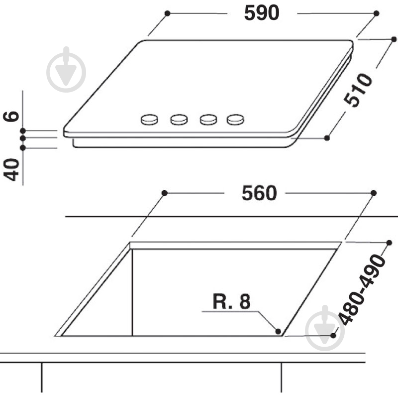 Варочная поверхность газовая Whirlpool GOS 6413/WH - фото 3