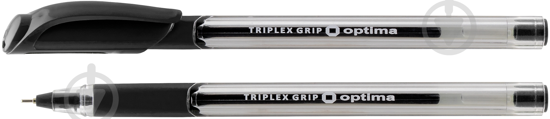 Ручка масляная Optima Triplex Grip O15671-01 - фото 1 Ручка масляная Optima Triplex Grip O15671-01 - фото 1