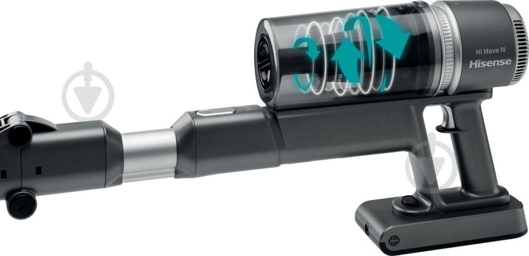 Пылесос аккумуляторный Hisense HVC6464A grey - фото 10