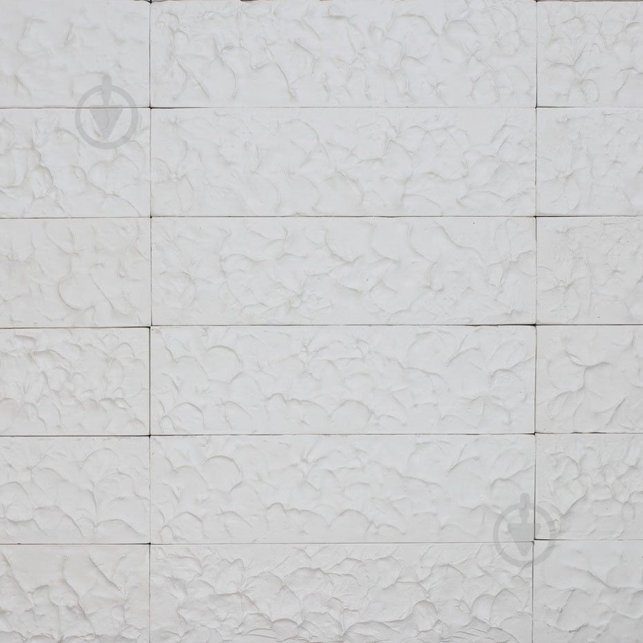 Плитка гипсовая прямая Бриз белый 0,5 кв.м - фото 1