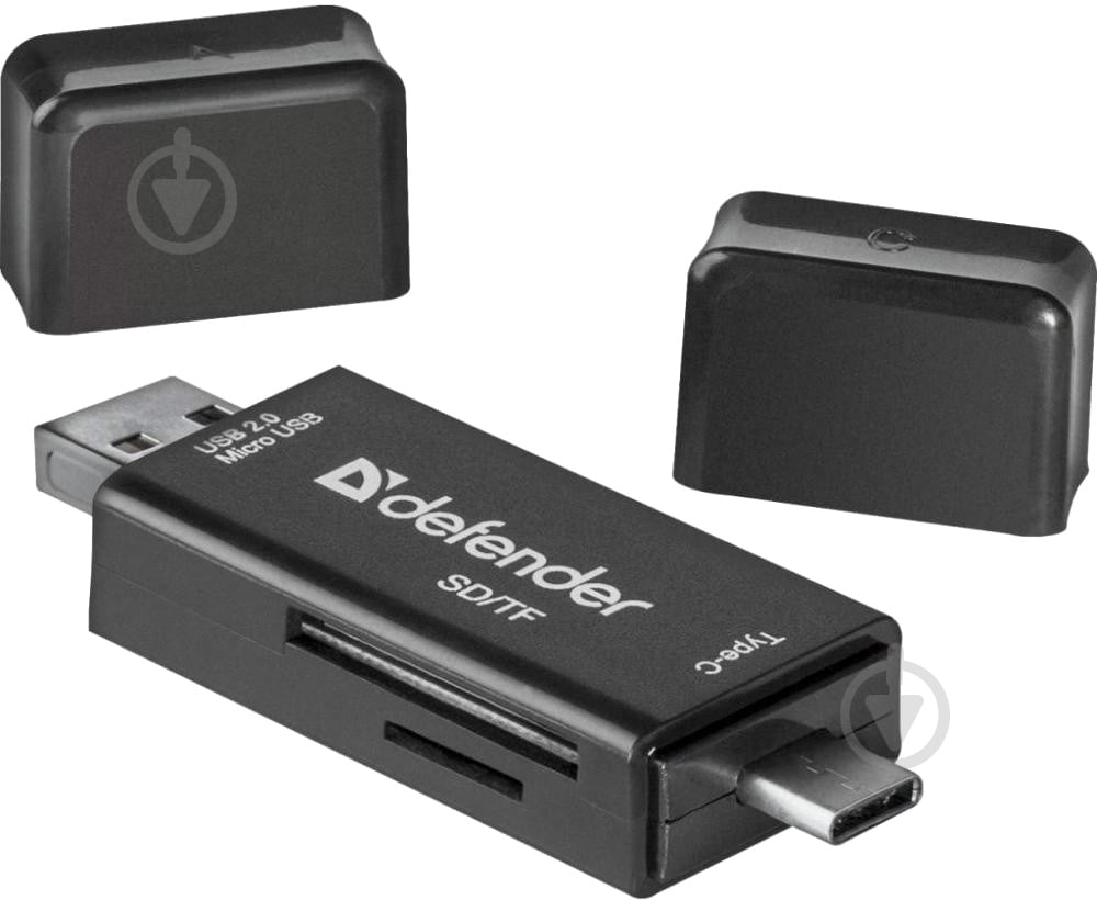 Кардридер Defender Multi Stick USB2.0 Type A/B/C - SD/TF 83206 - фото 1 Кардридер Defender Multi Stick USB2.0 Type A/B/C - SD/TF 83206 - фото 1