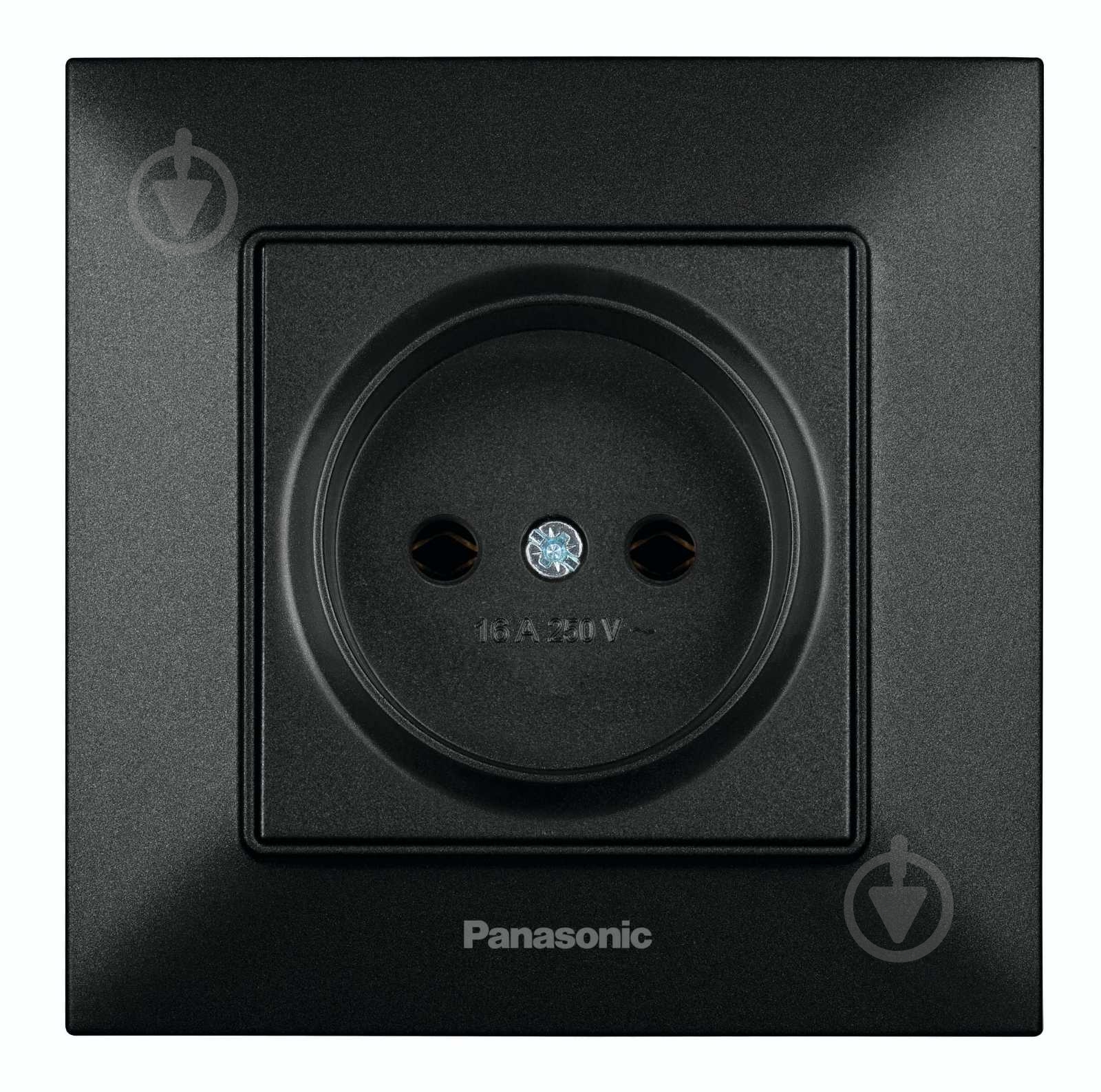 Розетка побутова без заземлення Panasonic Arkedia Slim IP22 480200273 - фото 1