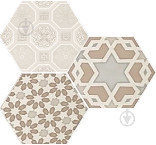 Плитка Cifre Водевиль айвори декор 17,5x17,5 - фото 1