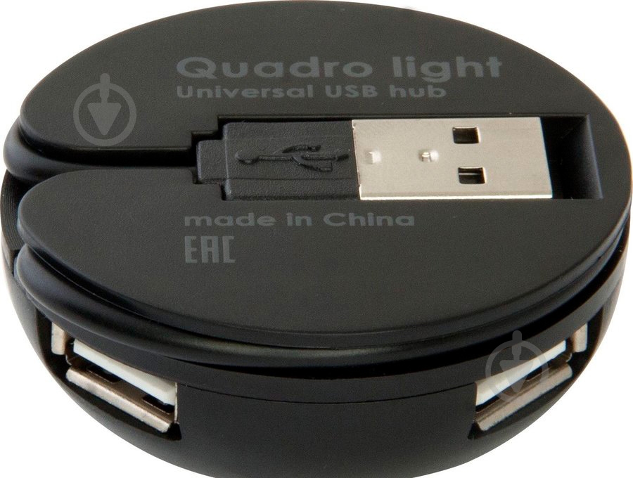 USB-хаб Defender Quadro Light 4 порта USB 2.0 (83201) - фото 2 USB-хаб Defender Quadro Light 4 порта USB 2.0 (83201) - фото 2