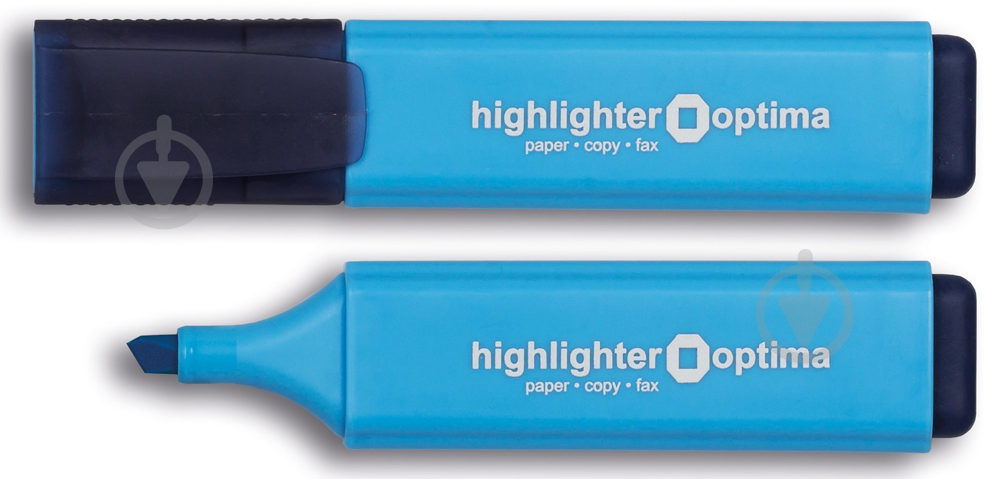 Набор маркеров текстовых Optima 1-4.5 мм 10 шт. синий O15809-02 - фото 1