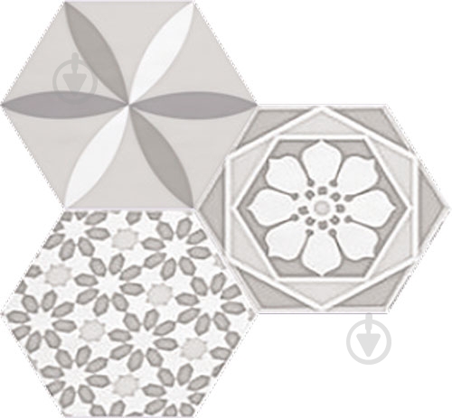 Плитка Cifre Водевиль вайт декор 17,5x17,5 см - фото 1