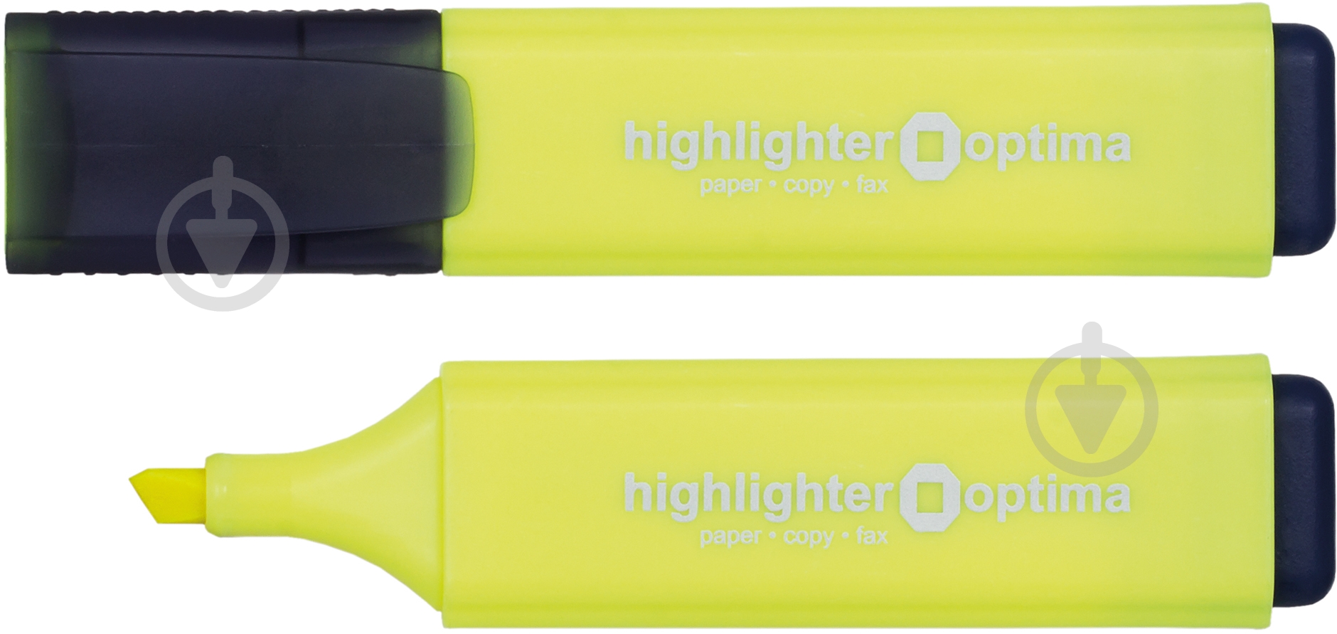 Набор маркеров текстовых Optima 1-4.5 мм 10 шт. желтый O15809-05 - фото 1
