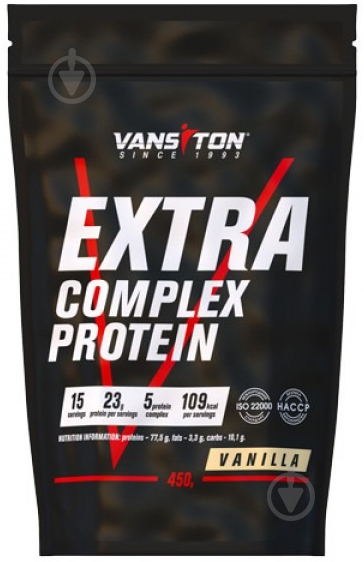Протеин Vansiton Экстра Ваниль 450 г - фото 1