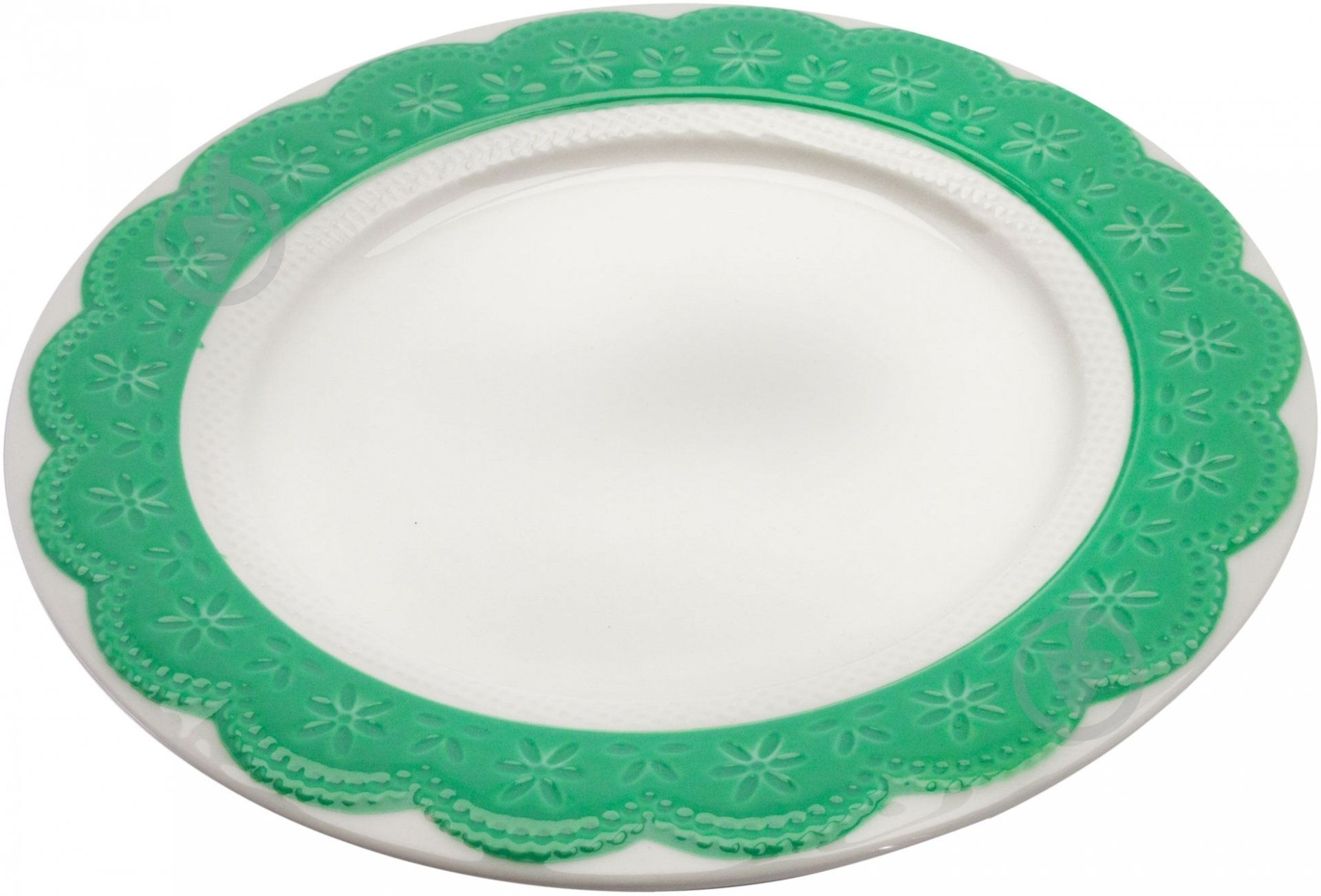 Тарелка десертная Krauff Lacy 21 см бирюзовая - фото 2 Тарелка десертная Krauff Lacy 21 см бирюзовая - фото 2