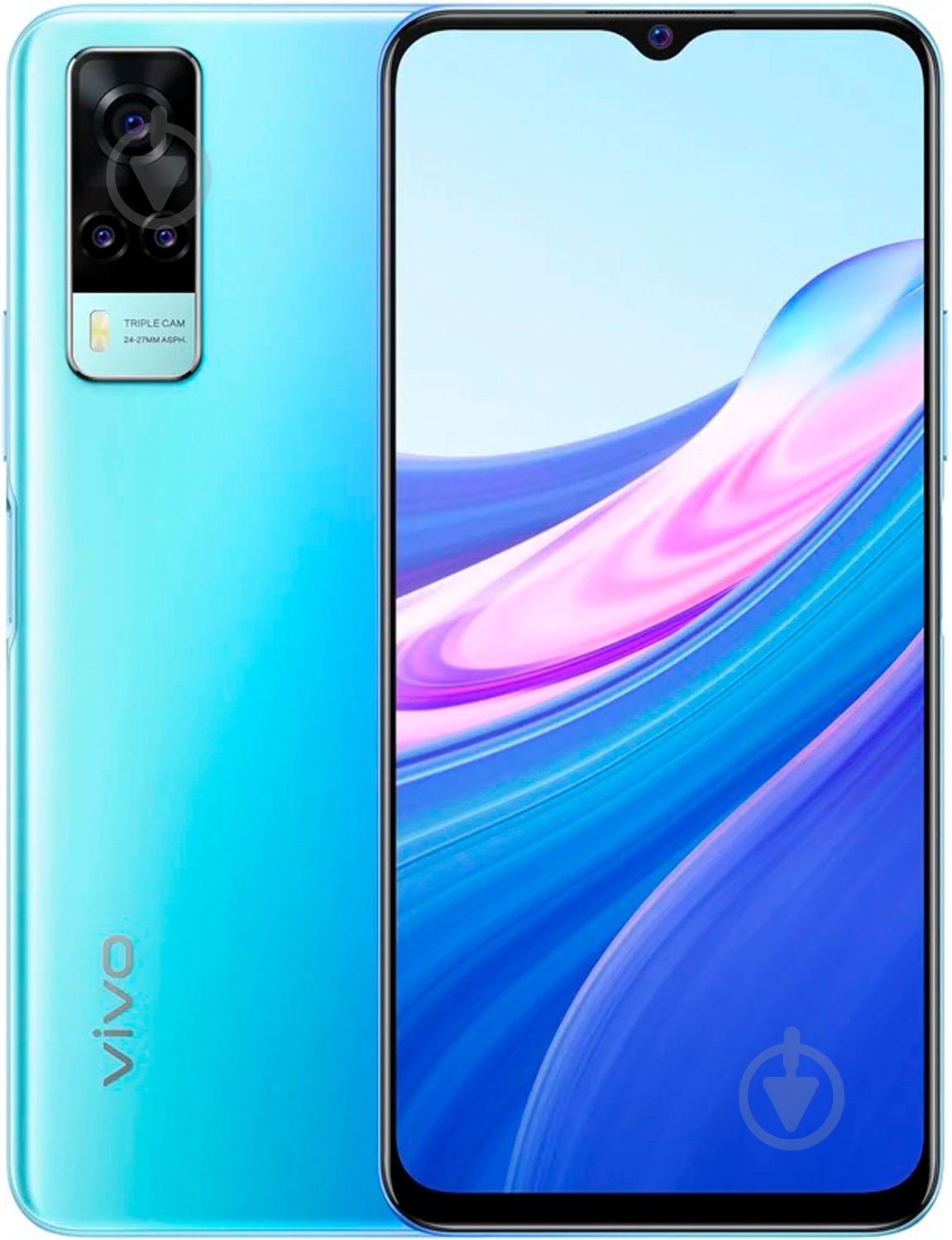 Смартфон Vivo Y31 4/128GB ocean blue - фото 1