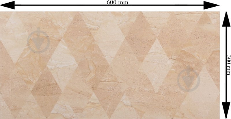 Плитка Golden Tile Marmo Milano Rhombus 8М1061 30x60 см - фото 4