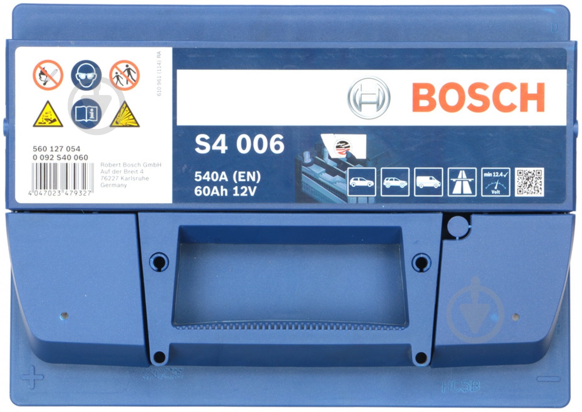 Акумулятор автомобільний Bosch S4 Silver 60Ah 540A 12V 0092S40060 «+» ліворуч (BO 0092S40060) - фото 2