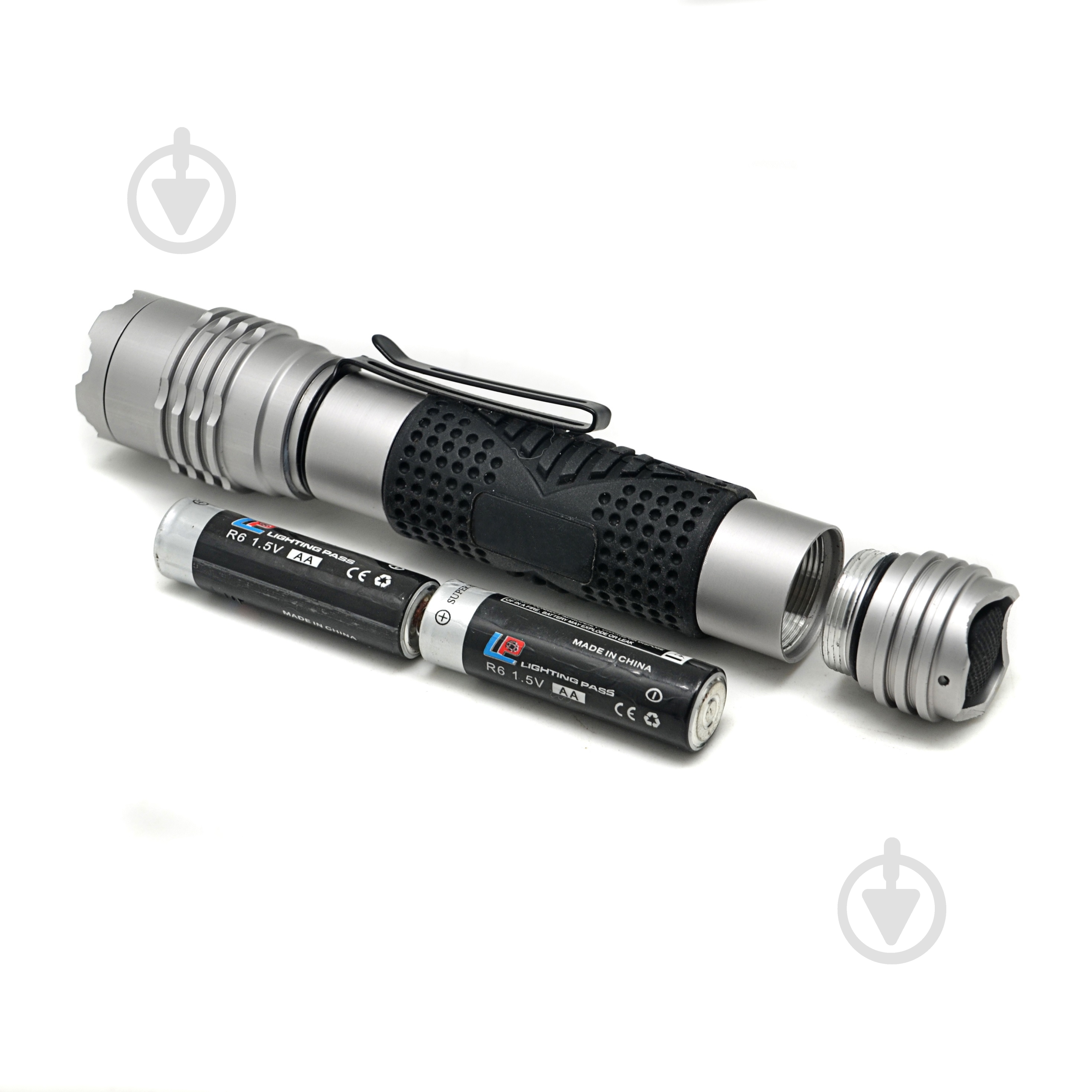 Фонарь LP-8332-2AA серебряный - фото 3 Фонарь LP-8332-2AA серебряный - фото 3