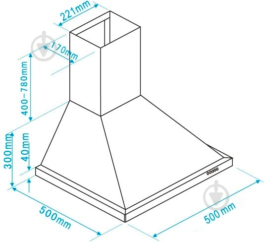 Вытяжка Interline DONNA WH A/50PB - фото 4 Вытяжка Interline DONNA WH A/50PB - фото 4