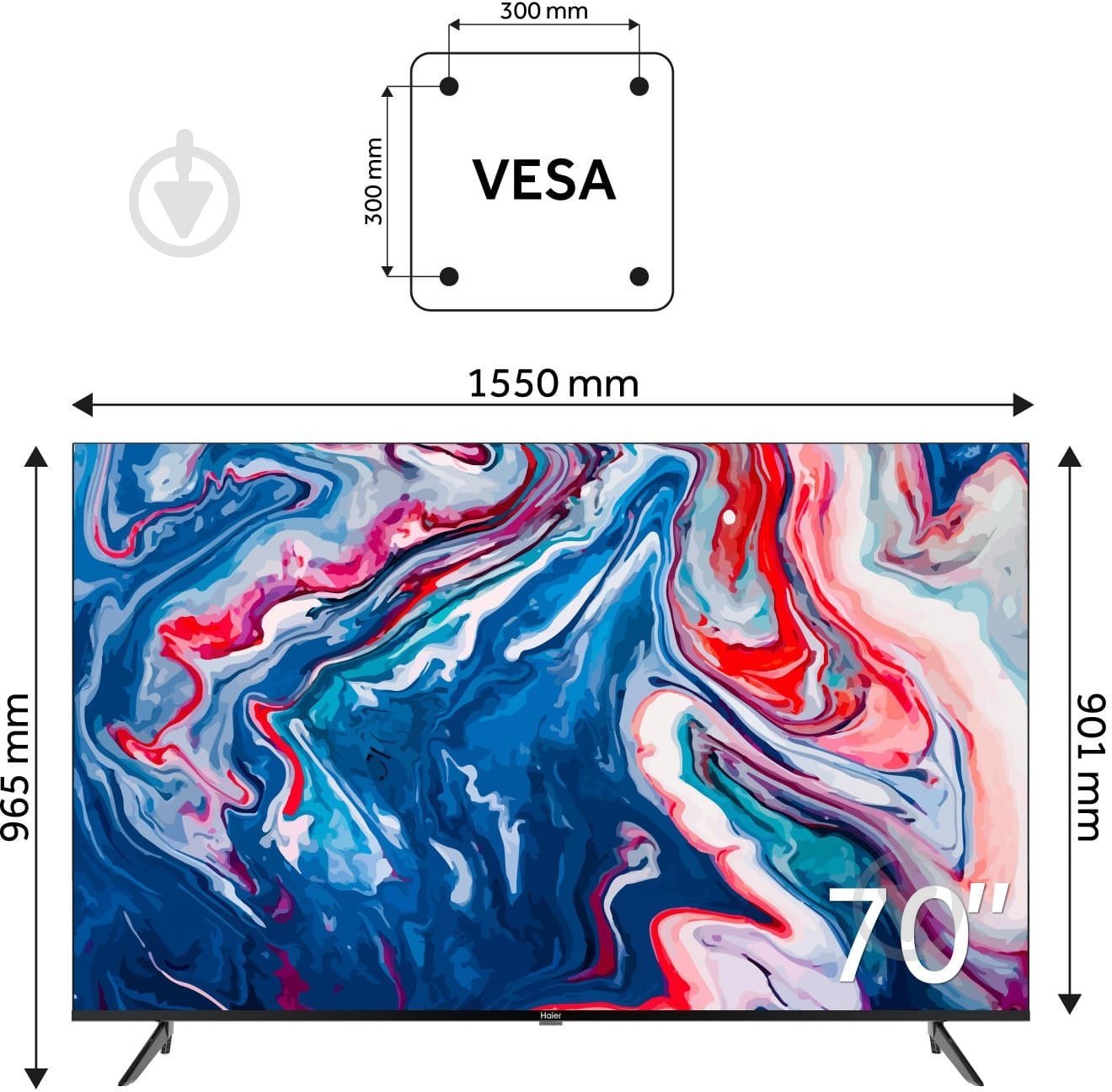 Телевизор Haier H70K801UG - фото 6