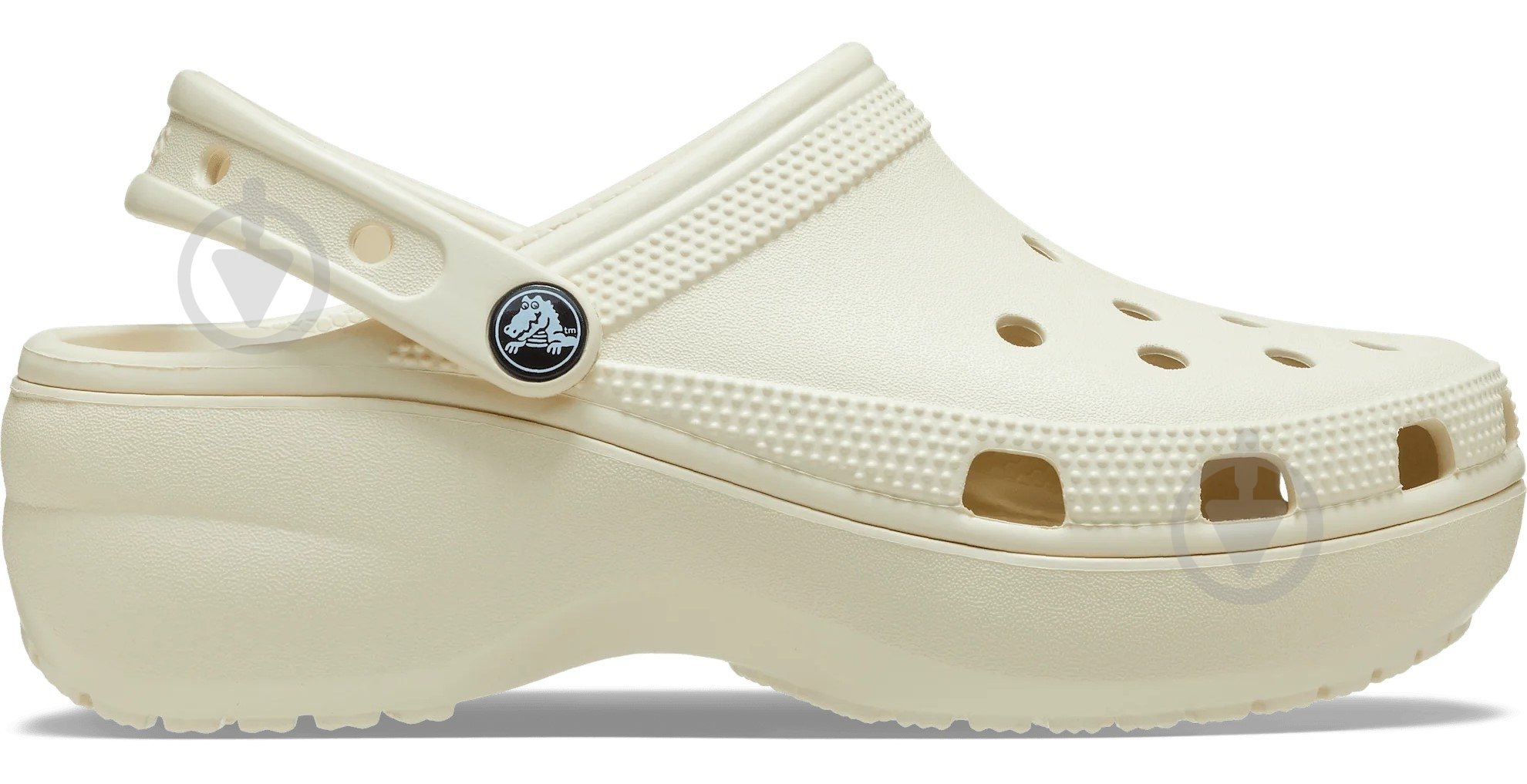 Сабо Crocs Classic Platform Clog 206750-2Y2 р.38/39 бежевый - фото 1