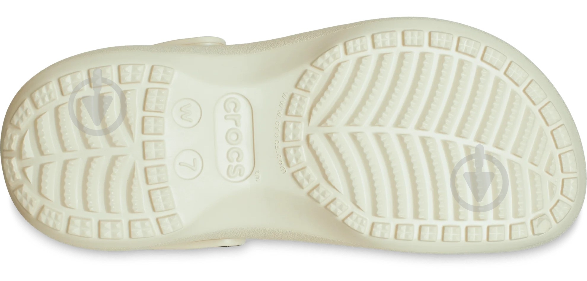 Сабо Crocs Classic Platform Clog 206750-2Y2 р.38/39 бежевый - фото 7
