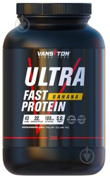 Протеин Vansiton Ultra Pro Банан 1300 г - фото 1
