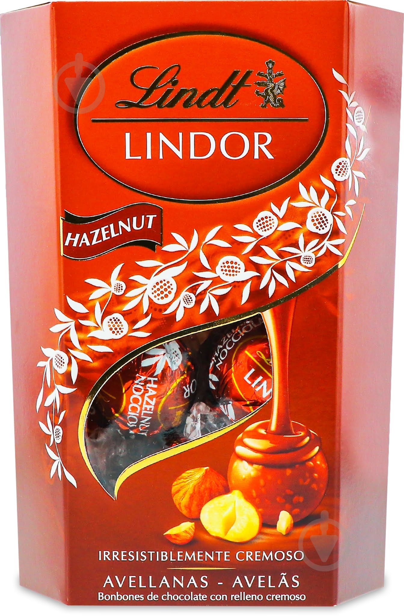 Цукерки LINDT Lindor Hazelnut Cornet 200 г - фото 1