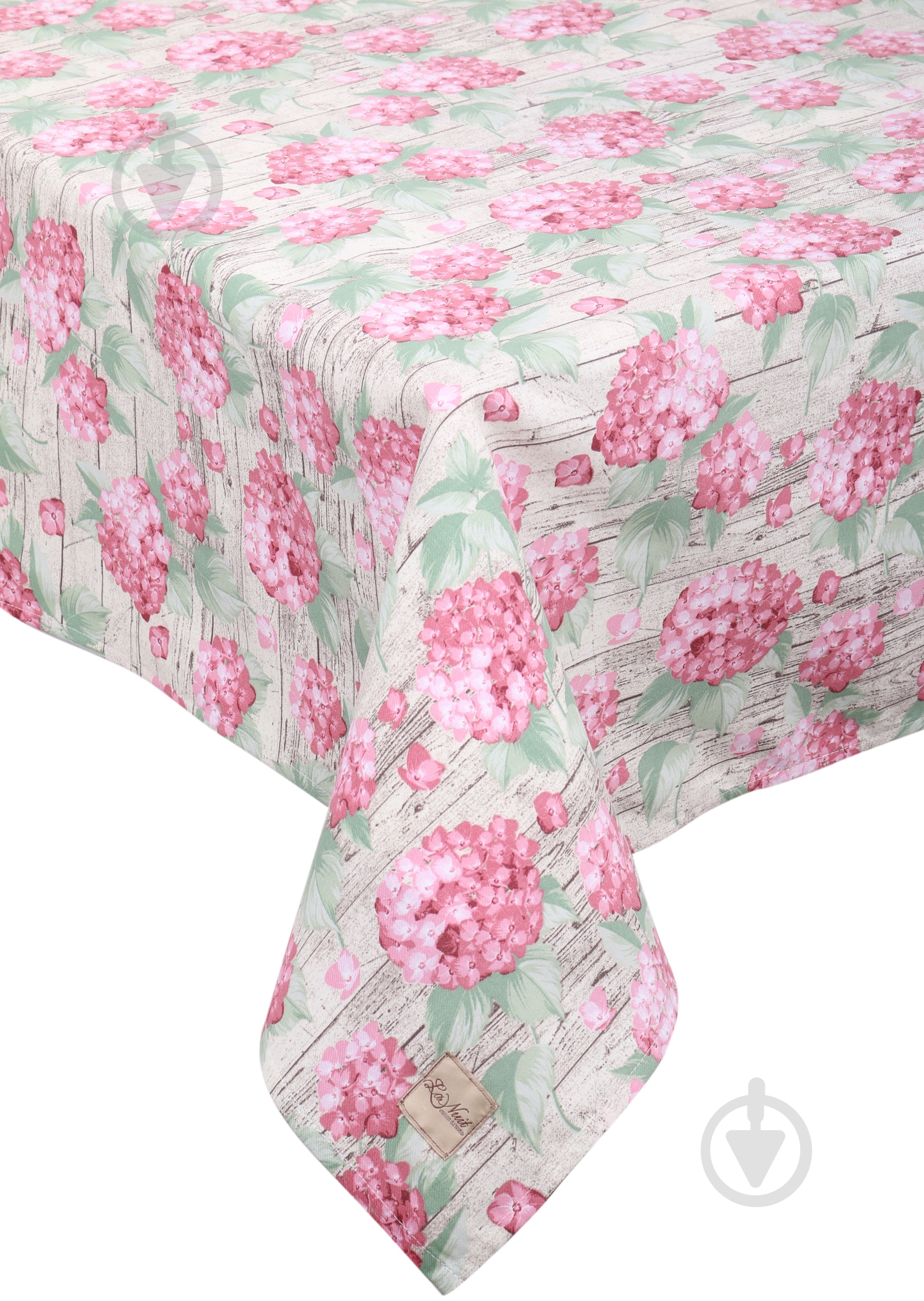Скатерть Гортензия 140x180 см розово-зеленый La Nuit - фото 1 Скатерть Гортензия 140x180 см розово-зеленый La Nuit - фото 1