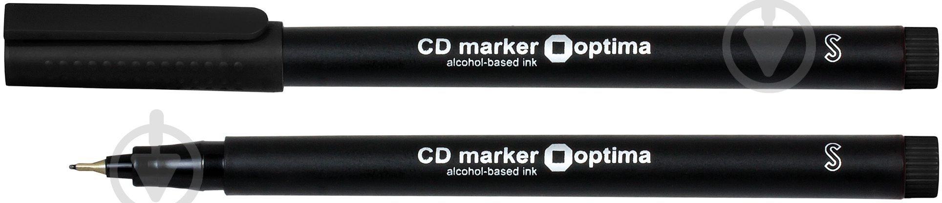 Маркер перманентный Optima 0,4 мм O16108-01 черный - фото 1