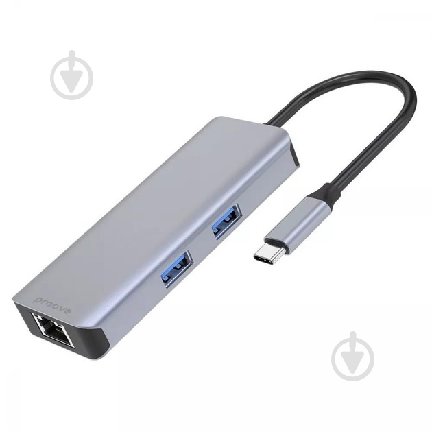 USB-хаб Proove Iron Link 2 х USB3.0 + HDMI + SD/TF + RG45 (HBI700010004) - фото 1 USB-хаб Proove Iron Link 2 х USB3.0 + HDMI + SD/TF + RG45 (HBI700010004) - фото 1