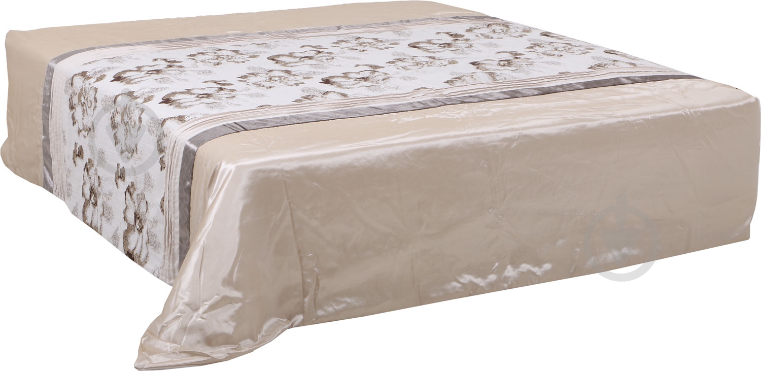 Покрывало Перлен 260x240 см La Nuit бежевый с коричневым - фото 1