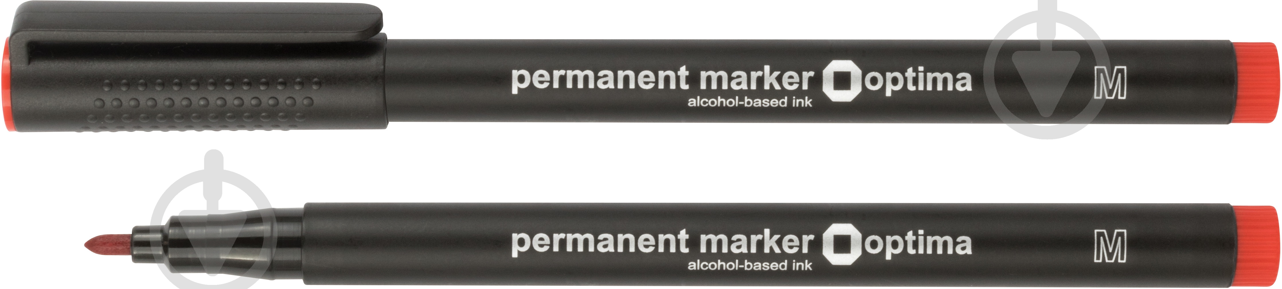 Маркер перманентный Optima 1 мм O16109-03 красный - фото 1