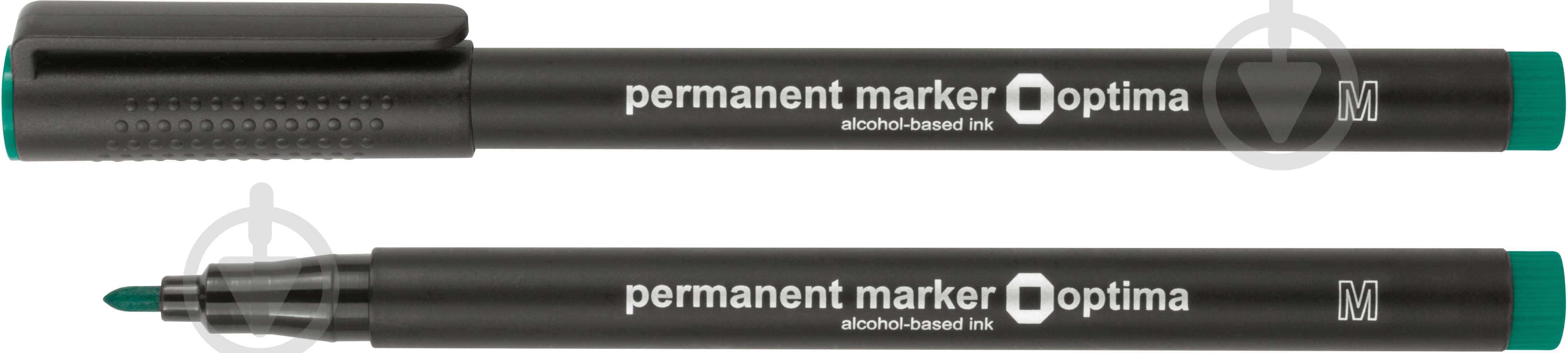 Маркер перманентный Optima 1 мм O16109-04 зеленый - фото 1 Маркер перманентный Optima 1 мм O16109-04 зеленый - фото 1