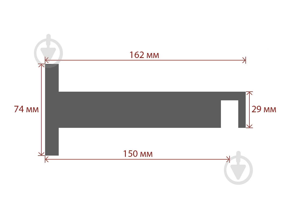Комплект карниза Quadrum Square line одинарный 15/250 см белый/черный профиль с белыми крючками - фото 5 Комплект карниза Quadrum Square line одинарный 15/250 см белый/черный профиль с белыми крючками - фото 5