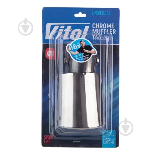 Насадка на глушник Vitol НГ-0518 Chrome - фото 3