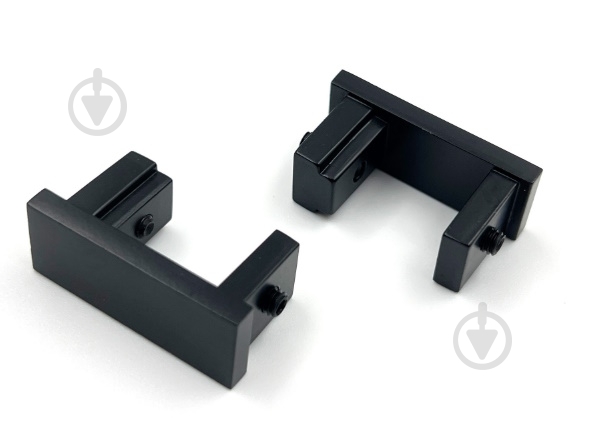 Комплект карниза Quadrum Square line одинарный 15/300 см белый/черный профиль с белыми крючками - фото 3 Комплект карниза Quadrum Square line одинарный 15/300 см белый/черный профиль с белыми крючками - фото 3